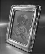 Fotolijst - Elegante fotolijst - 925 sterling zilver - Glad,, Antiek en Kunst