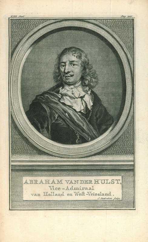 Portrait of Abraham van der Hulst, Antiek en Kunst, Kunst | Etsen en Gravures