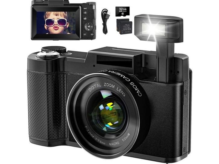 SWAGITLOUD UK-DC062 - Digitale camera 4K 48MP - Vlogging, Audio, Tv en Foto, Fotocamera's Digitaal, Zo goed als nieuw, Verzenden