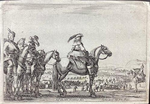 Stefano Della Bella (1610-1664) - Marcia di un esercito in, Antiek en Kunst, Antiek | Overige Antiek