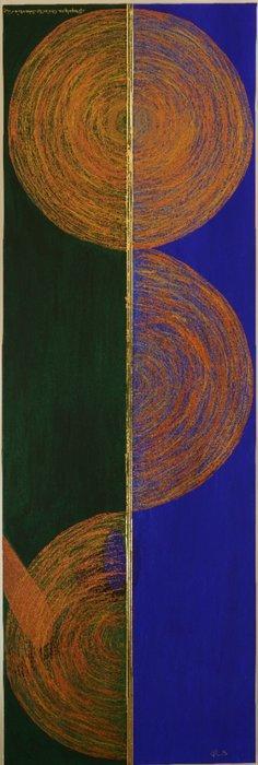 Krystyna Chwieko Stankiewicz - Mandala, Antiek en Kunst, Kunst | Schilderijen | Modern