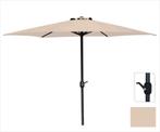 Parasol Creme Ø300cm voor Tuin en Terras| Opdraai, Tuin en Terras, Parasols, Ophalen of Verzenden, Nieuw