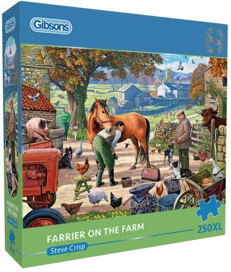 Farrier on the Farm Puzzel (250 XL stukjes) | Gibsons -, Hobby en Vrije tijd, Denksport en Puzzels, Nieuw, Verzenden