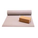 Basispakket yogamat en blok - moon taupe, Sport en Fitness, Overige Sport en Fitness, Verzenden, Nieuw