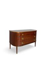 Ladekast - Walnoot, Hout, Messing, Wortelnotenhout