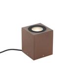 Industriële tuinspot roestbruin vierkant IP65 - Lennard, Nieuw, Minder dan 50 watt