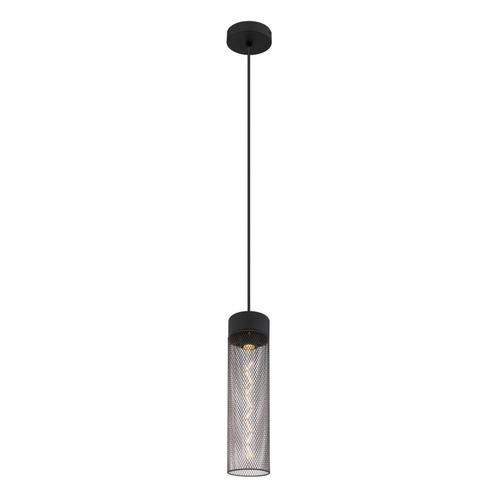 Hanglamp HANS 9.5 cm 1-lichts Zwart, Huis en Inrichting, Lampen | Hanglampen, 75 cm of meer, Nieuw, Metaal, Ophalen of Verzenden