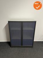 Roldeurkast - Ahrend - 144x120x45cm - Zwart met kunststof do, Werkplek, Ophalen of Verzenden, Gebruikt, Kast