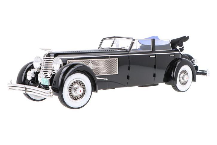 Duesenberg SJ Town Car by Rollson Cabriolet EMUS18001D, Hobby en Vrije tijd, Modelauto's | 1:18, Verzenden