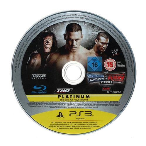 WWE SmackDown vs Raw 2010 (platinum) (losse disc) (PlaySt..., Spelcomputers en Games, Games | Sony PlayStation 3, Gebruikt, Vanaf 12 jaar