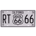 Amerikaans nummerbord - Route 66 Wit/Zwart - California - Me, Nieuw, Ophalen of Verzenden