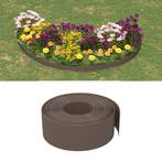 vidaXL Tuinranden 2 st 10 m 20 cm polyetheen bruin, Verzenden, Nieuw