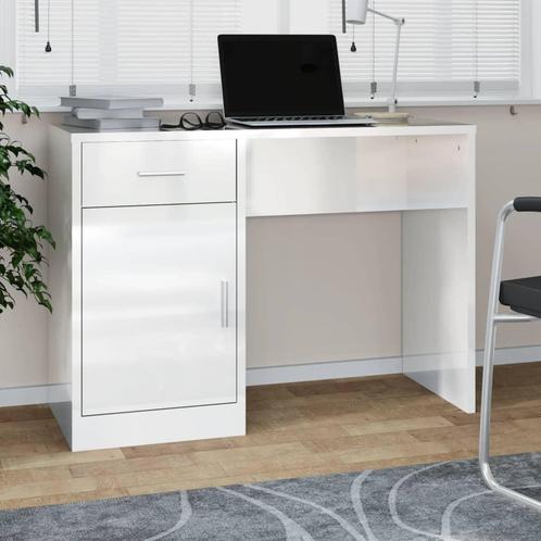 vidaXL Bureau met kast en lade 100x40x73 cm bewerkt hout, Huis en Inrichting, Bureaus, Nieuw, Verzenden