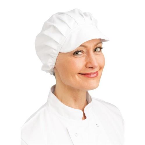 Whites muts met klep wit | Polyester/katoen Whites Chefs, Zakelijke goederen, Horeca | Keukenapparatuur, Nieuw in verpakking, Verzenden