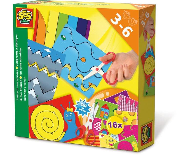 SES Creative - 14809 - Ik Leer knippen (Knutselpakketten), Kinderen en Baby's, Speelgoed | Educatief en Creatief, Knutselen, Nieuw