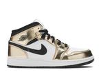 Air Jordan 1 Mid Metallic Gold Black White (GS) (2020) | Nie, Kleding | Heren, Schoenen, Nieuw, Ophalen of Verzenden