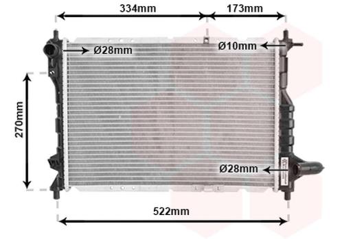 RADIATOR VOOR CHEVROLET SPARK/MATIZ III M200/250 2005-2010, Auto-onderdelen, Airco en Verwarming, Nieuw, Ophalen of Verzenden