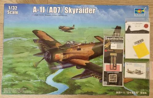 Trumpeter 02254 A-1J AD-7 Skyraider 1:32 + 3 opties, Hobby en Vrije tijd, Modelbouw | Vliegtuigen en Helikopters, Verzenden