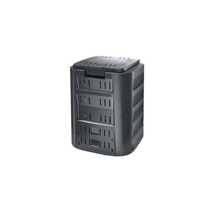 Practo Garden tuincomposter 220L - zwart, Tuin en Terras, Aarde en Mest, Verzenden