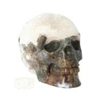 Mosagaat - Bergkristal geode schedel Nr 270 - 637 gram, Sieraden, Tassen en Uiterlijk, Nieuw, Verzenden