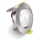 Integral inbouwspot Satijn Nikkel rond kantelbaar | zaagm..., Ophalen of Verzenden, Nieuw