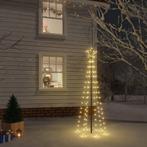 vidaXL Kerstboom met grondpin 108 LEDs warmwit 180 cm, Diversen, Kerst, Verzenden, Nieuw