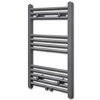 vidaXL Radiator / handdoekenrek recht 500x764 mm grijs, Doe-het-zelf en Verbouw, Verwarming en Radiatoren, Verzenden, Nieuw