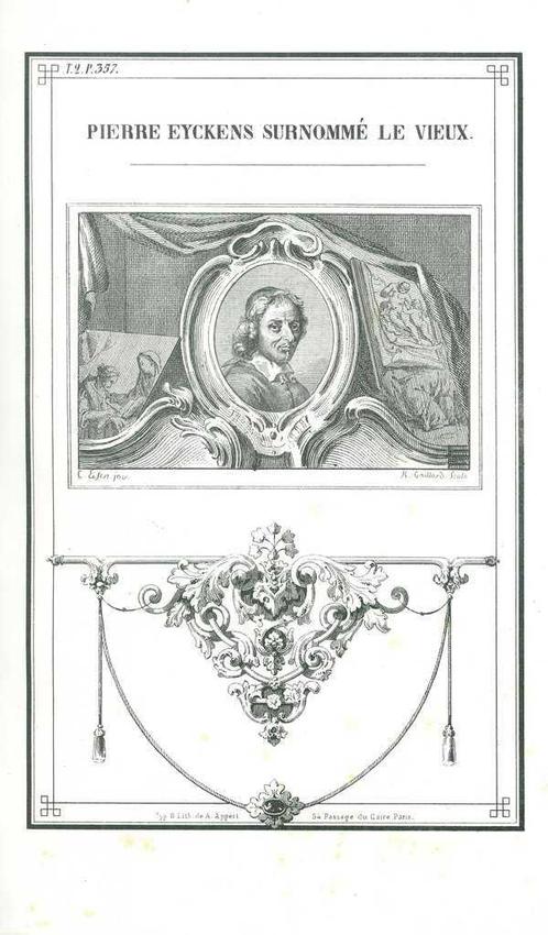 Portrait of Peter Ykens, Antiek en Kunst, Kunst | Etsen en Gravures