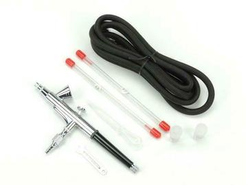 Airbrush pistool 5ml met 0,2 - 0,3 en 0,5mm naald/nozzle en beschikbaar voor biedingen