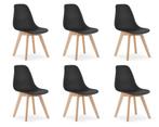 Comfortabele en stijlvolle KITO eetkamerstoelen - set van..., Huis en Inrichting, Stoelen, Zwart, Nieuw, Ophalen of Verzenden