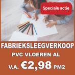FABRIEKSLEEGVERKOOP! PVC vloeren restpartijen v.a. 2,98 pm2!, Doe-het-zelf en Verbouw, Vloerdelen en Plavuizen, Nieuw, Overige typen
