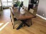 eiken boomstam tafel eikenhouten eettafel boom stam tafel, Huis en Inrichting, Tafels | Eettafels, 200 cm of meer, 50 tot 100 cm