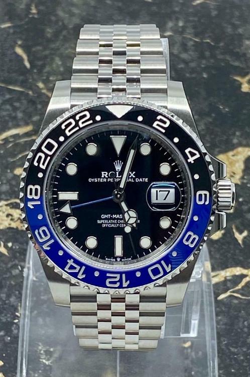 Rolex GMT-Master II - 126710BLNR - Batgirl/Batman 2024, Sieraden, Tassen en Uiterlijk, Horloges | Heren, Staal, Nieuw, Staal, Rolex