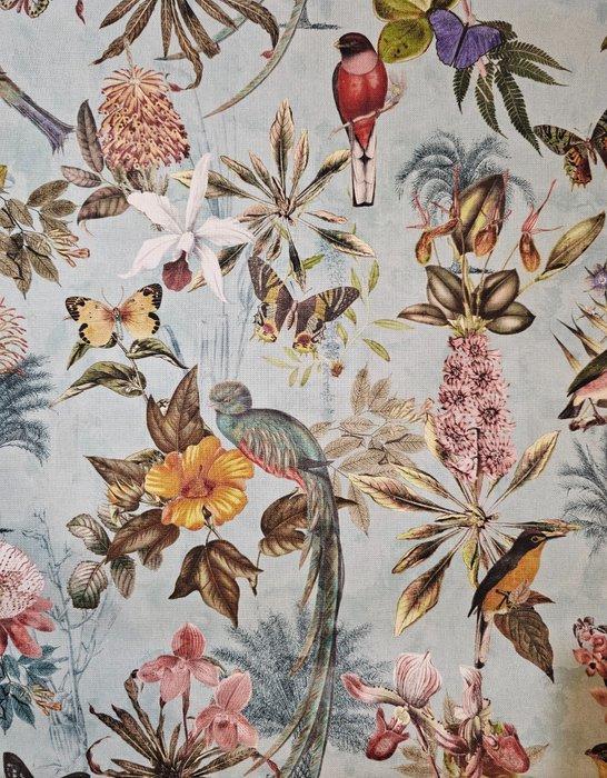 Ultimo! 330x280cm! Exclusieve Art Dèco bloemenstof -, Antiek en Kunst, Antiek | Kleden en Textiel