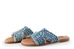 Ann Rocks Slippers in maat 37 Blauw, Slippers, Ann Rocks, Zo goed als nieuw, Verzenden