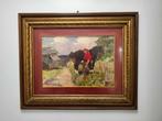 Alessio Issupoff (1889-1957) - Cavallo e contadina