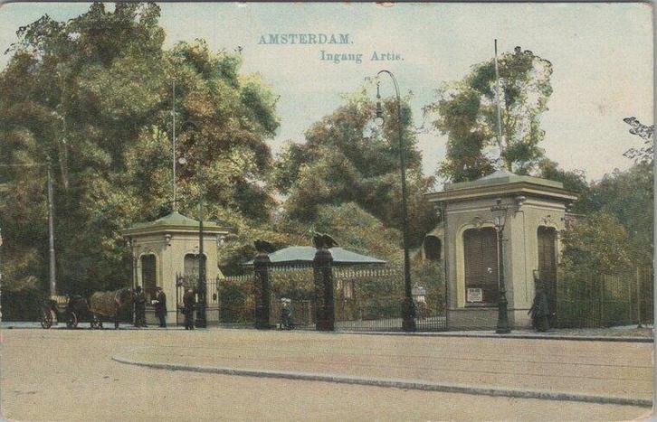 AMSTERDAM - Ingang Artis, Verzamelen, Ansichtkaarten | Nederland, Verzenden