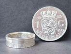 Handgemaakte ring uit zilveren gulden uit 1966