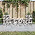 vidaXL Tuinbank schanskorfontwerp 183x41x60,5 cm massief, Tuin en Terras, Verzenden, Nieuw