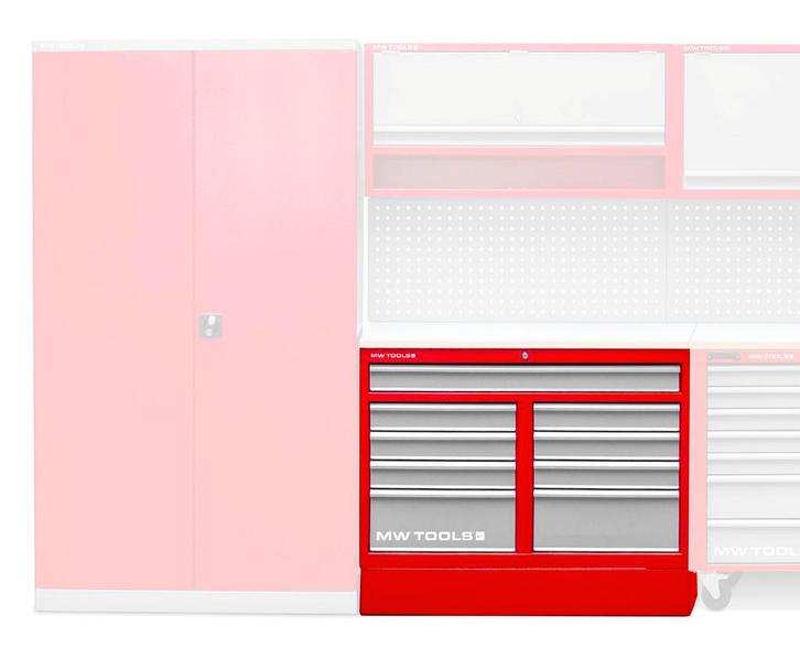 Praco werkbank 9 lades + 1 kast MW Tools, Doe-het-zelf en Verbouw, Werkbanken, Ophalen of Verzenden