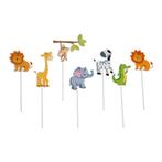 Taarttopper Jungle Dieren 7st., Hobby en Vrije tijd, Taarten en Cupcakes maken, Verzenden, Nieuw