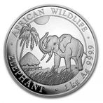 Somalische Olifant 1 kg 2017, Postzegels en Munten, Zilver, Losse munt, Overige landen, Verzenden