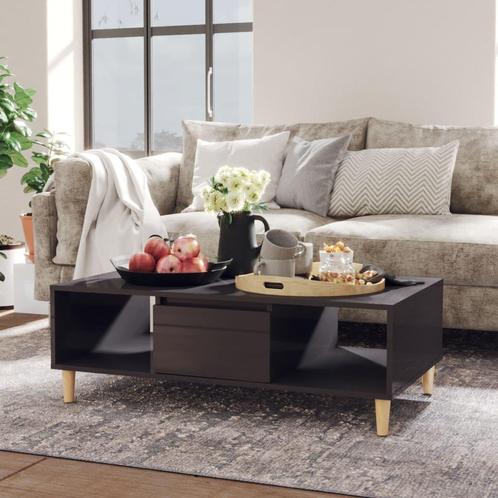 vidaXL Salontafel 103,5x60x35 cm bewerkt hout hoogglans, Huis en Inrichting, Tafels | Salontafels, 100 tot 150 cm, Nieuw, Overige houtsoorten