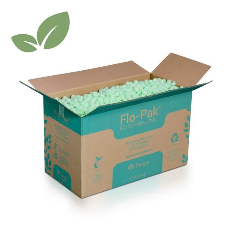 Opvulchips 150 Liter Flo-Pak Bio Green, Zakelijke goederen, Partijgoederen en Retail | Verpakking en Verzending, Verzenden