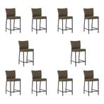 Set van 10 Leren barkrukken Revolt laag - Toledo Moss, Ophalen of Verzenden, Nieuw, Leer