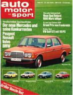 1976 AUTO MOTOR UND SPORT 15 DUITS, Nieuw, Author