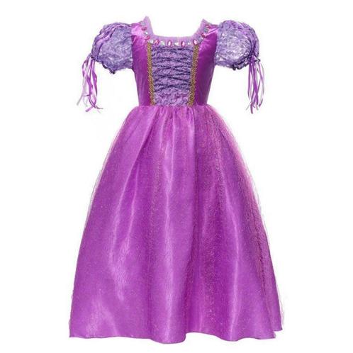 Prinsessenjurk - Prinses Rapunzel jurk - Glitter, Kinderen en Baby's, Carnavalskleding en Verkleedspullen, Nieuw, Ophalen of Verzenden