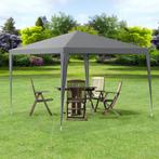 Paviljoen partytent waterdicht 3x3x2,55 m donkergrijs, Tuin en Terras, Partytenten, Verzenden, Nieuw