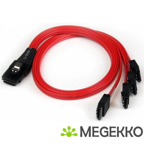 StarTech.com 50cm SFF-8087 naar 4x SATA Interne Mini SAS, Computers en Software, Overige Computers en Software, Nieuw, Verzenden