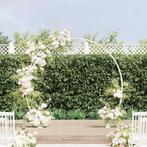 vidaXL Trouwbogen Wit 223 x 45 x 201 cm Staal, Verzenden, Nieuw